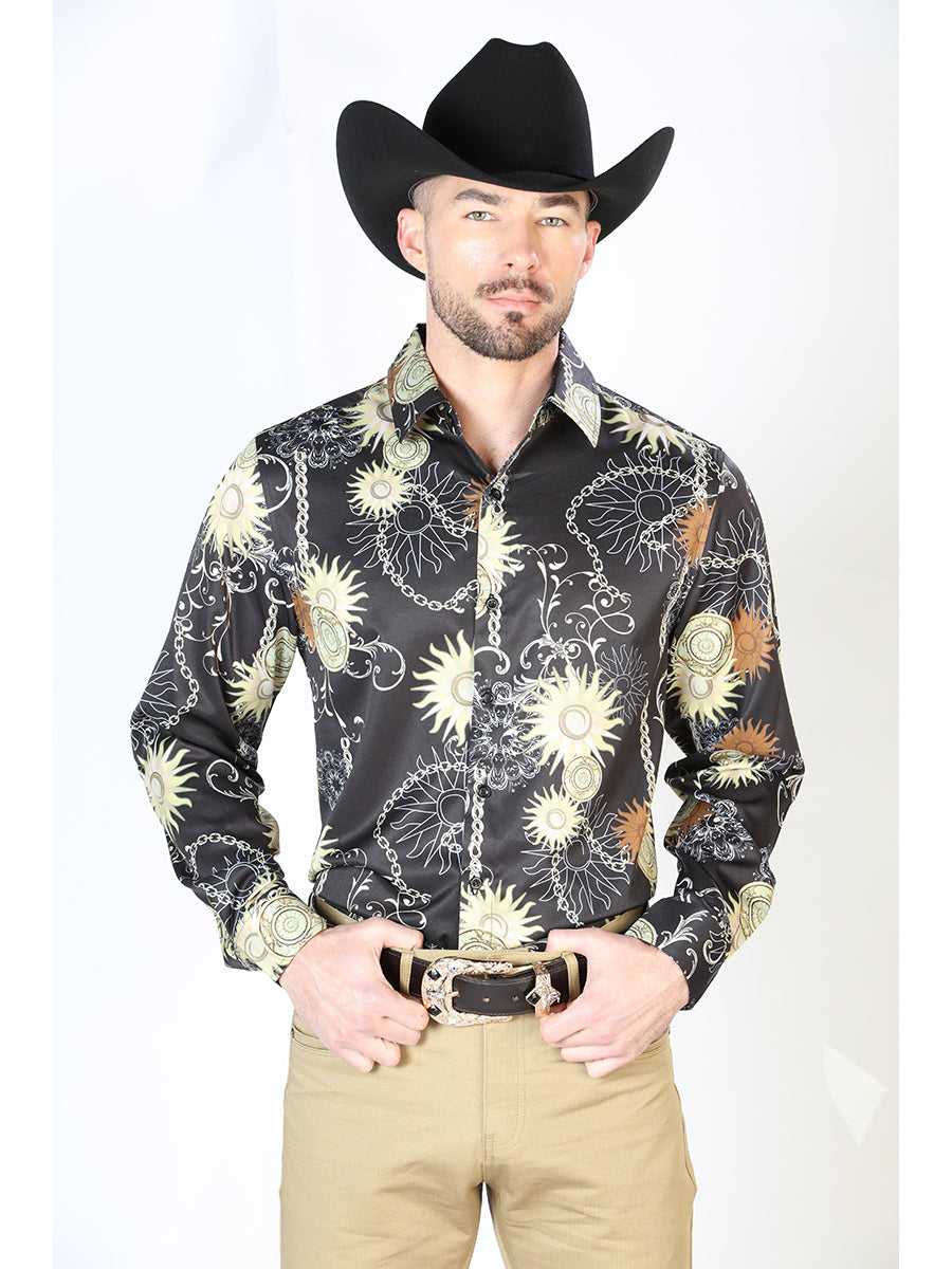 Black Gold Casual Long Sleeve Shirt 43992