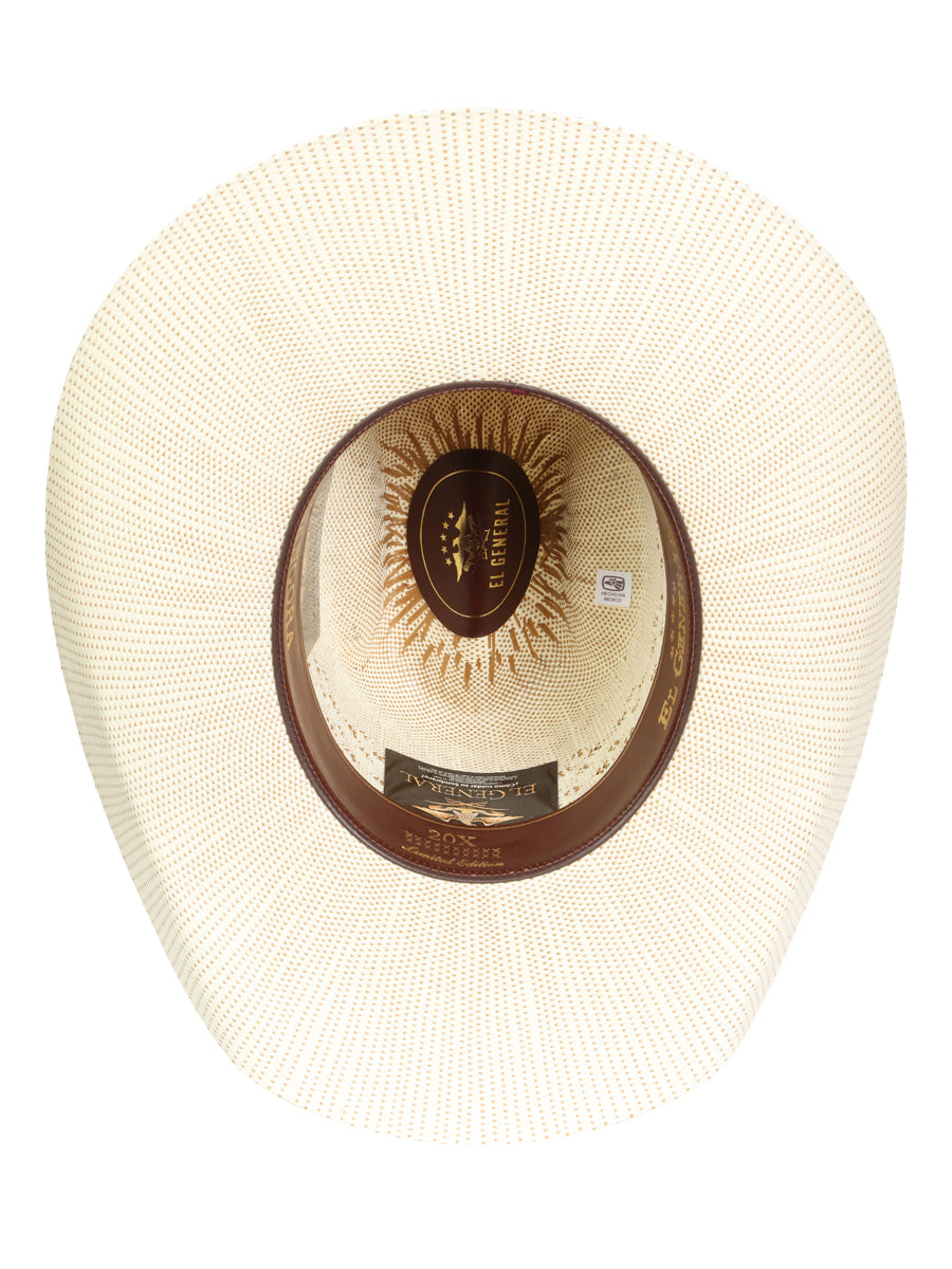 Men's El General 20X Palm Straw Western Hat - Bangora Ringers 45882