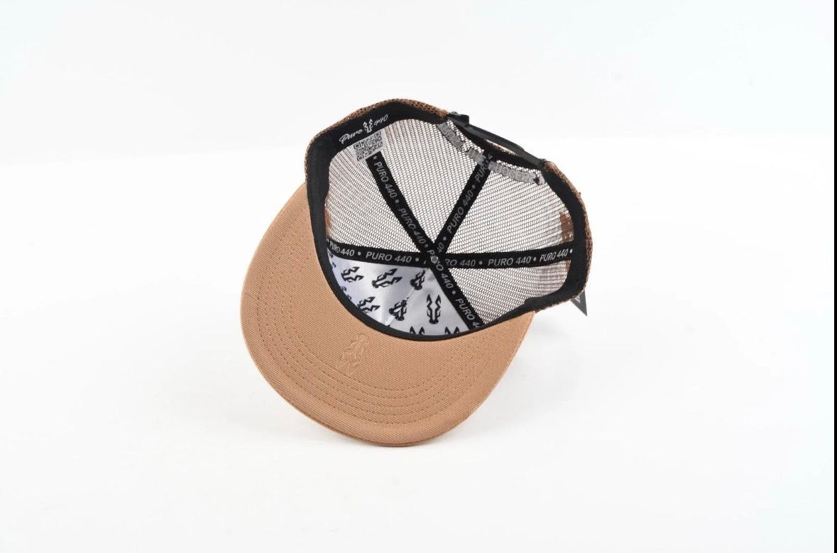 Southwest Rider Hat Puro 440 - Aztec Pattern with Brown (Flat Brim)