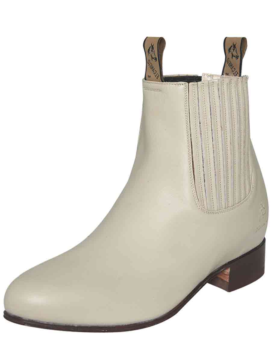 El Canelo - Charro Ankle Boot - Oyster 233