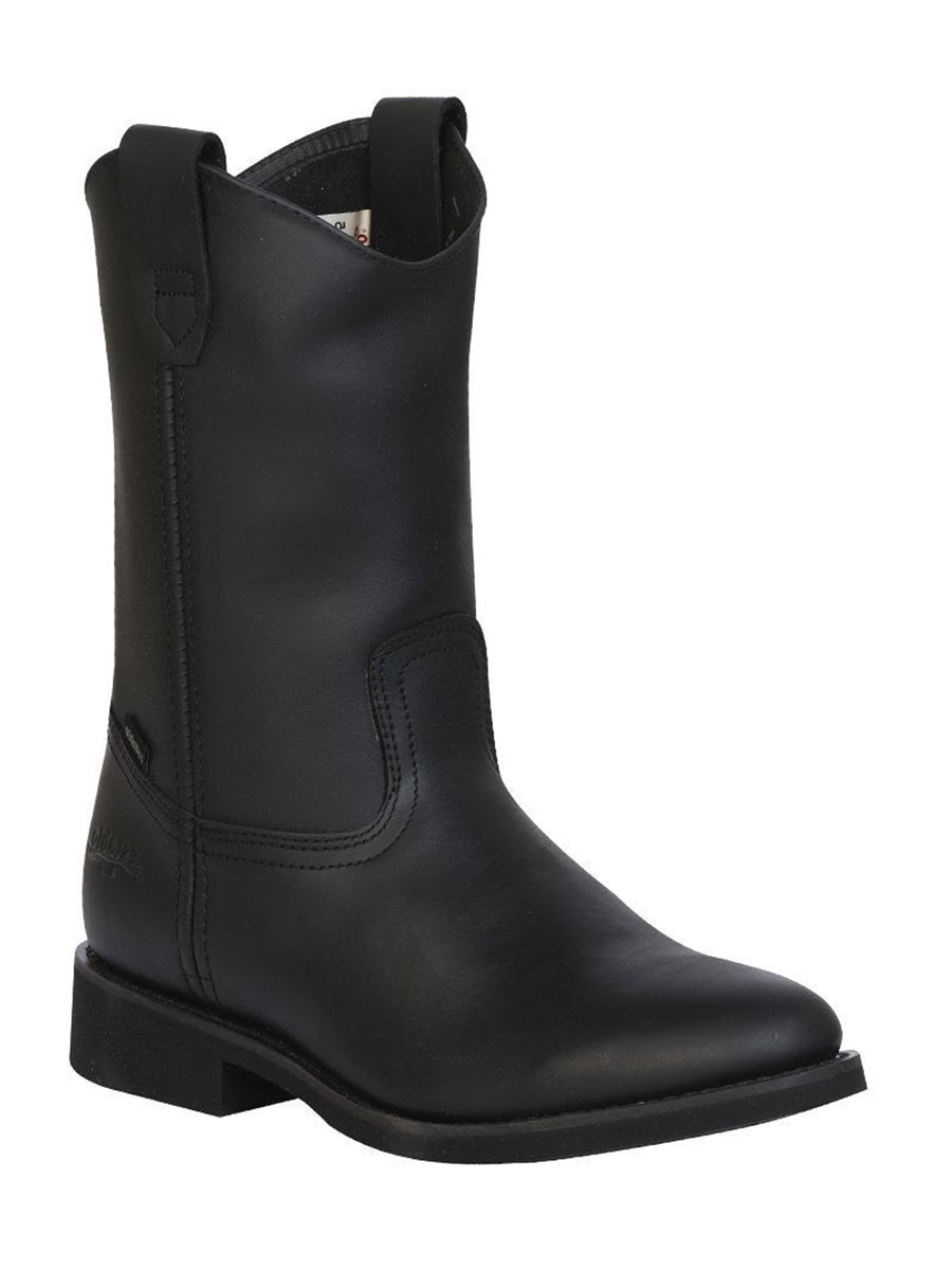 Establo Men's Work Boot - Leather Grasso -  Black 311