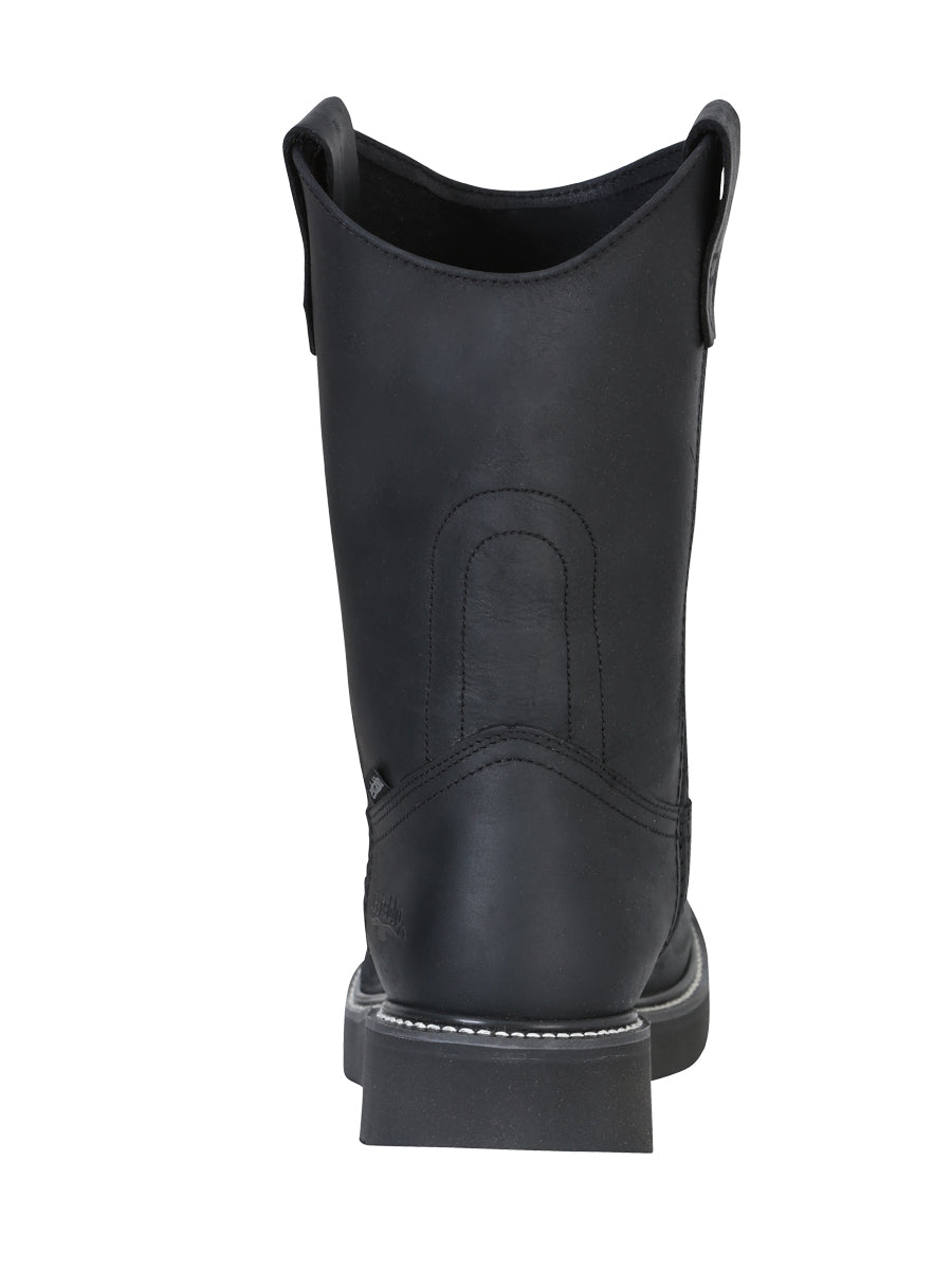 Establo Men’s Work Boot Grasso Leather

 - Black 312