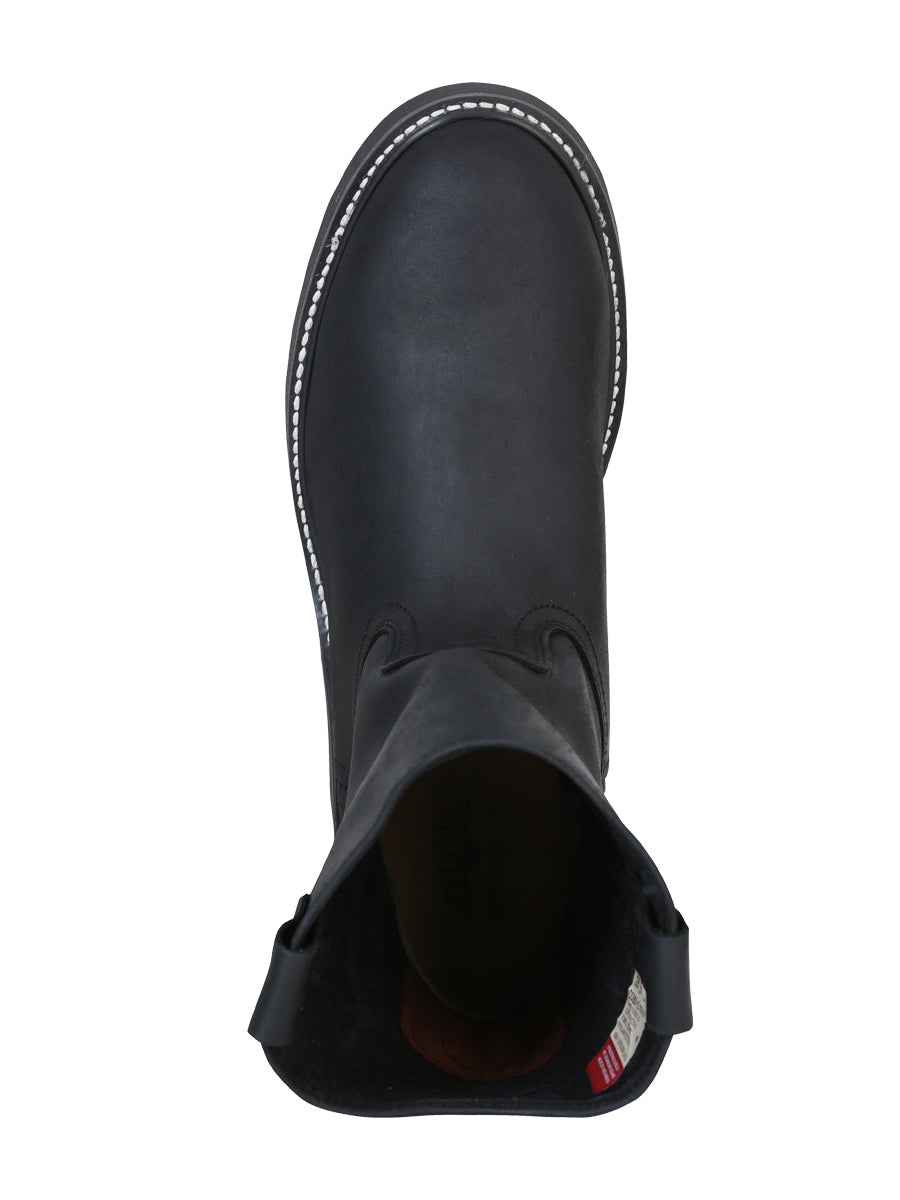 Establo Men’s Work Boot Grasso Leather

 - Black 312
