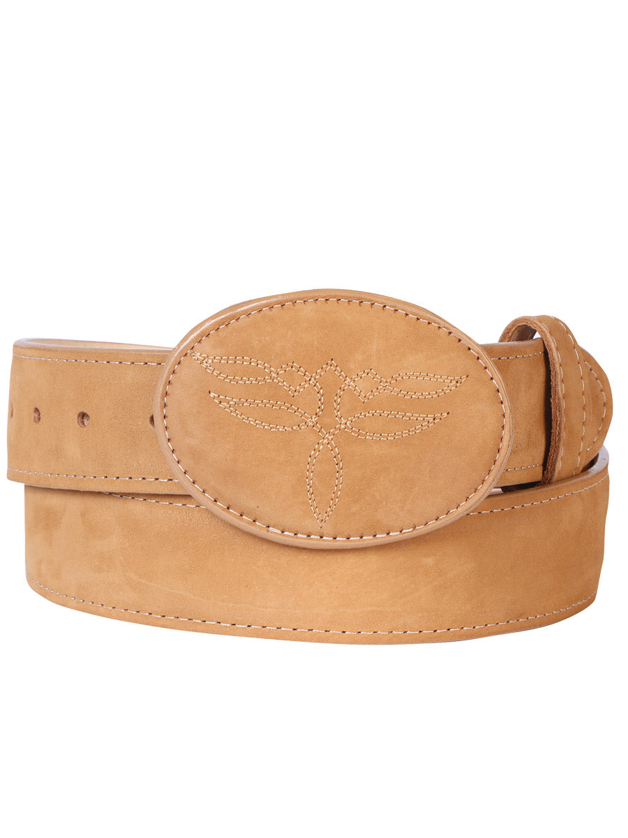 El General Women’s Western Belt - Nubuck Bovine Leather - Peach

 43183