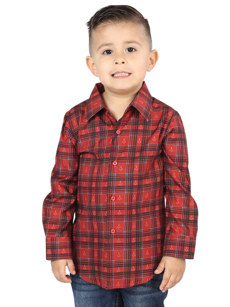 El General Red Casual Long-Sleeve Shirt 44739
