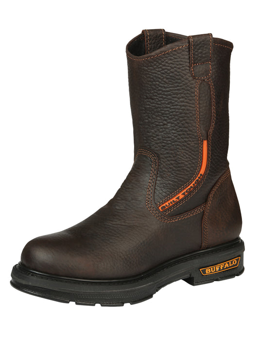 Buffalo & Bull Men’s Work Boots with Toe Cap Bovine Leather - Rino Moka 45260