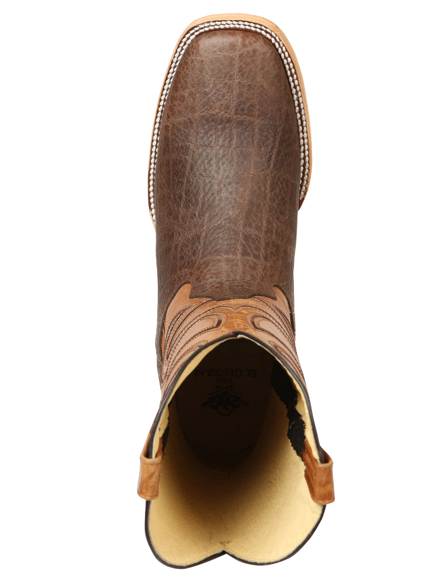 Men’s El General Rodeo Boot Elephant Print Brown 45767