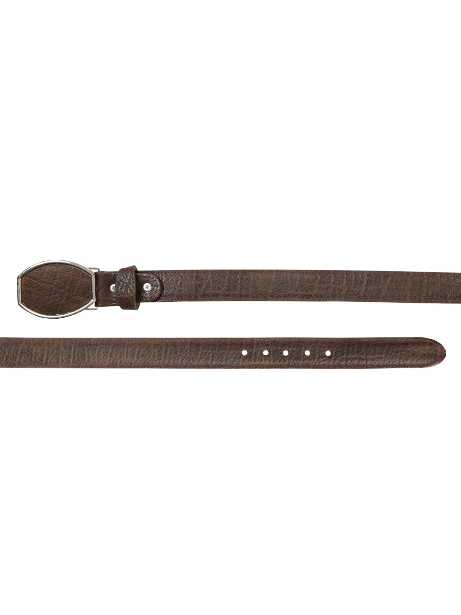 El General Men’s Western Belt - Elephant Print - Cognac 45773