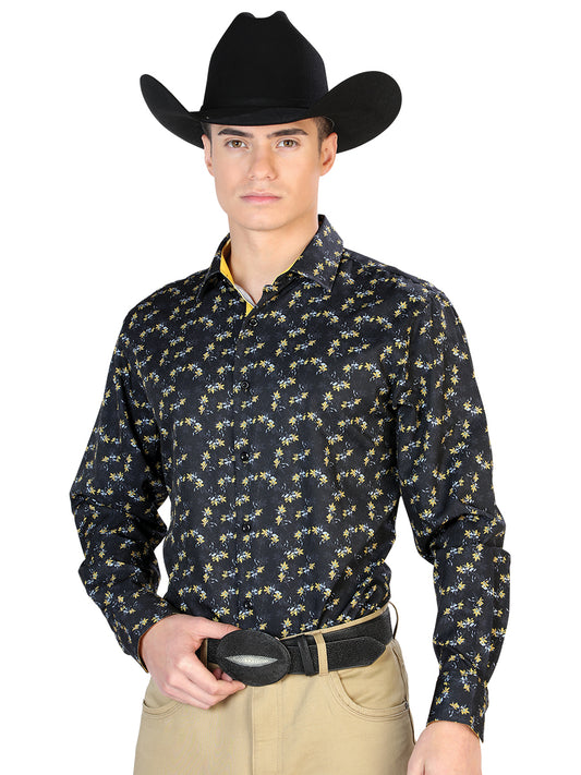 Blue Casual Long Sleeve Shirt 126265