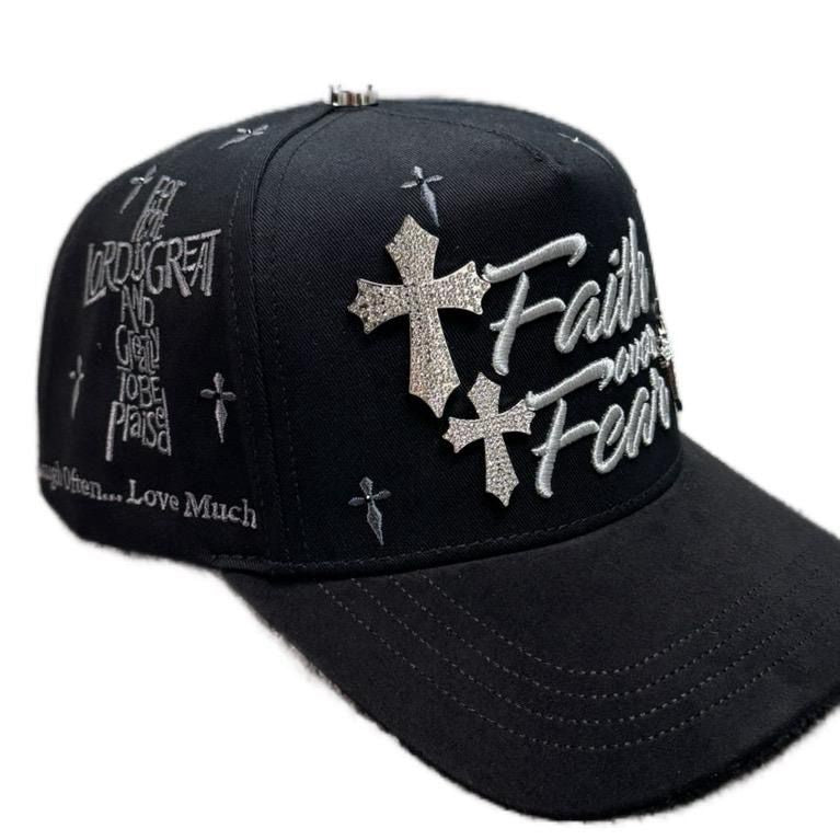 Faith Over Fair Silver and Black Hat La Office