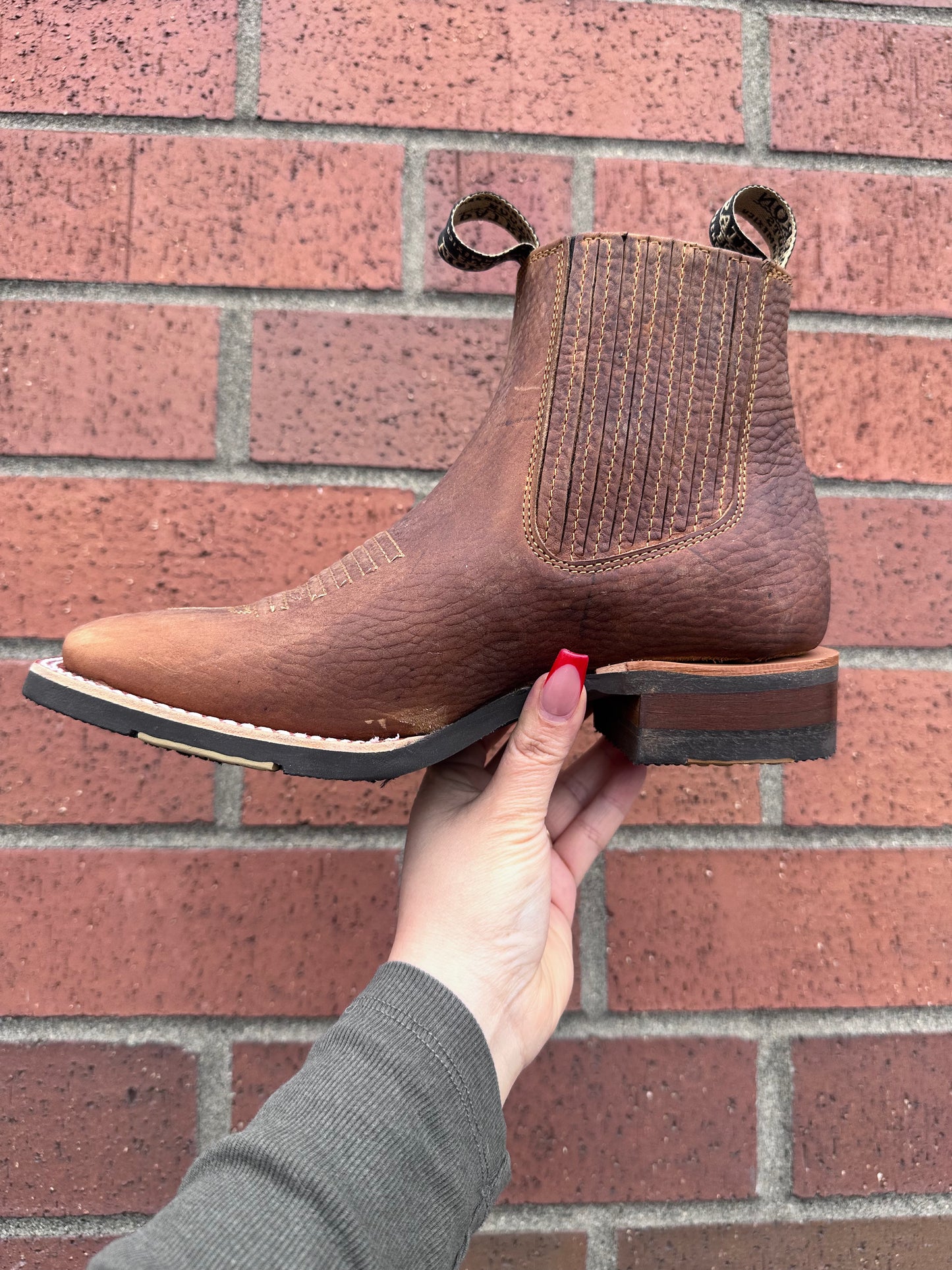 Botines de rodeo cafe